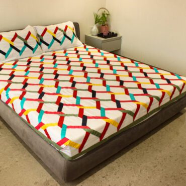Patchwork Bedsheet Hexagone Design